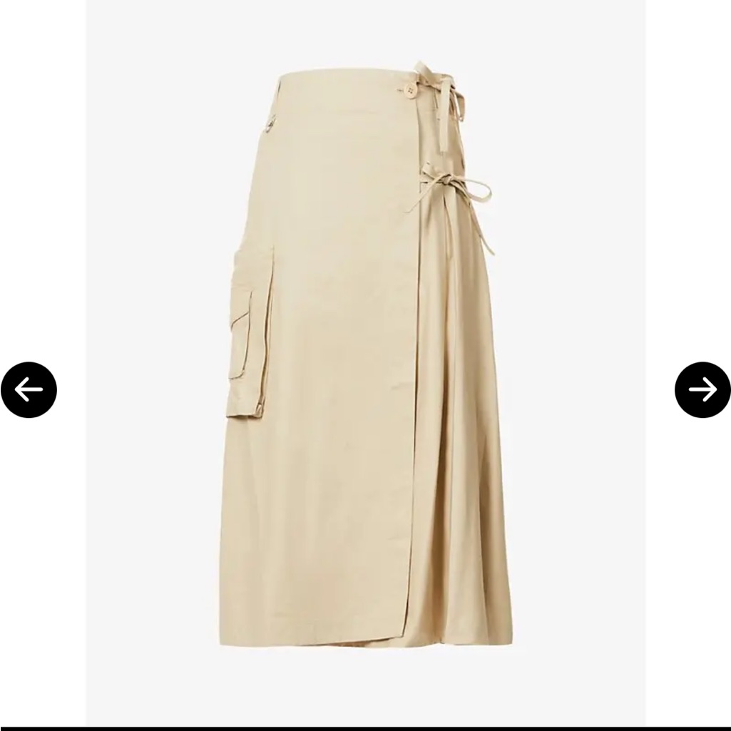 Saks Potts Nice High Waist Cotton Poplin Skirt — image 4 of 6